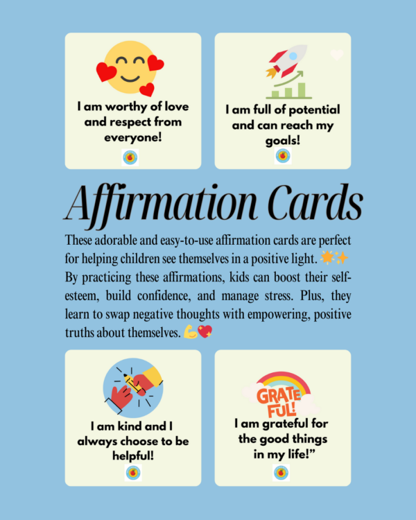 Affirmation Cards for Kids